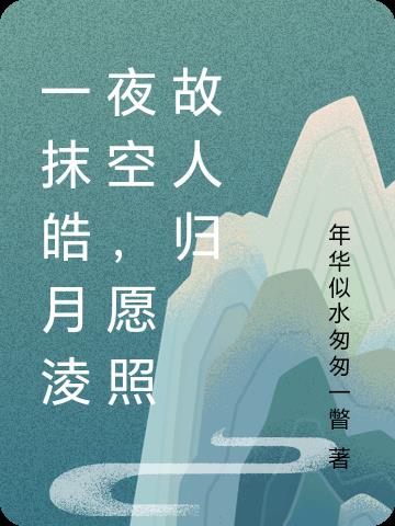 一抹皓月淩夜空,愿照故人归